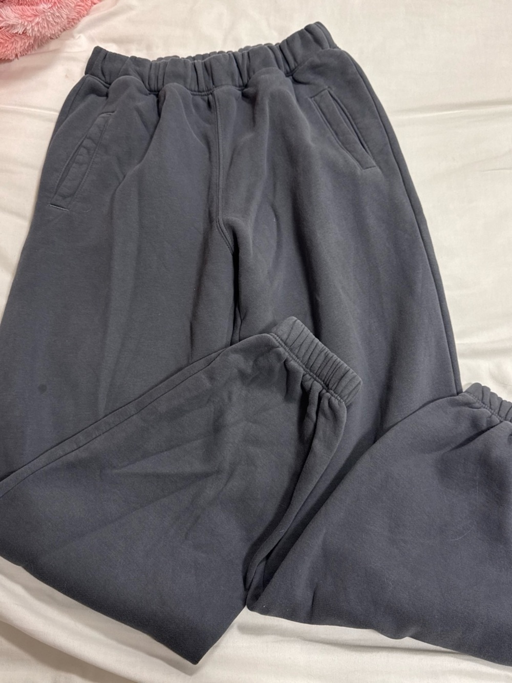 Abercrombie & Fitch Charcoal Gray Elastic Waist Joggers